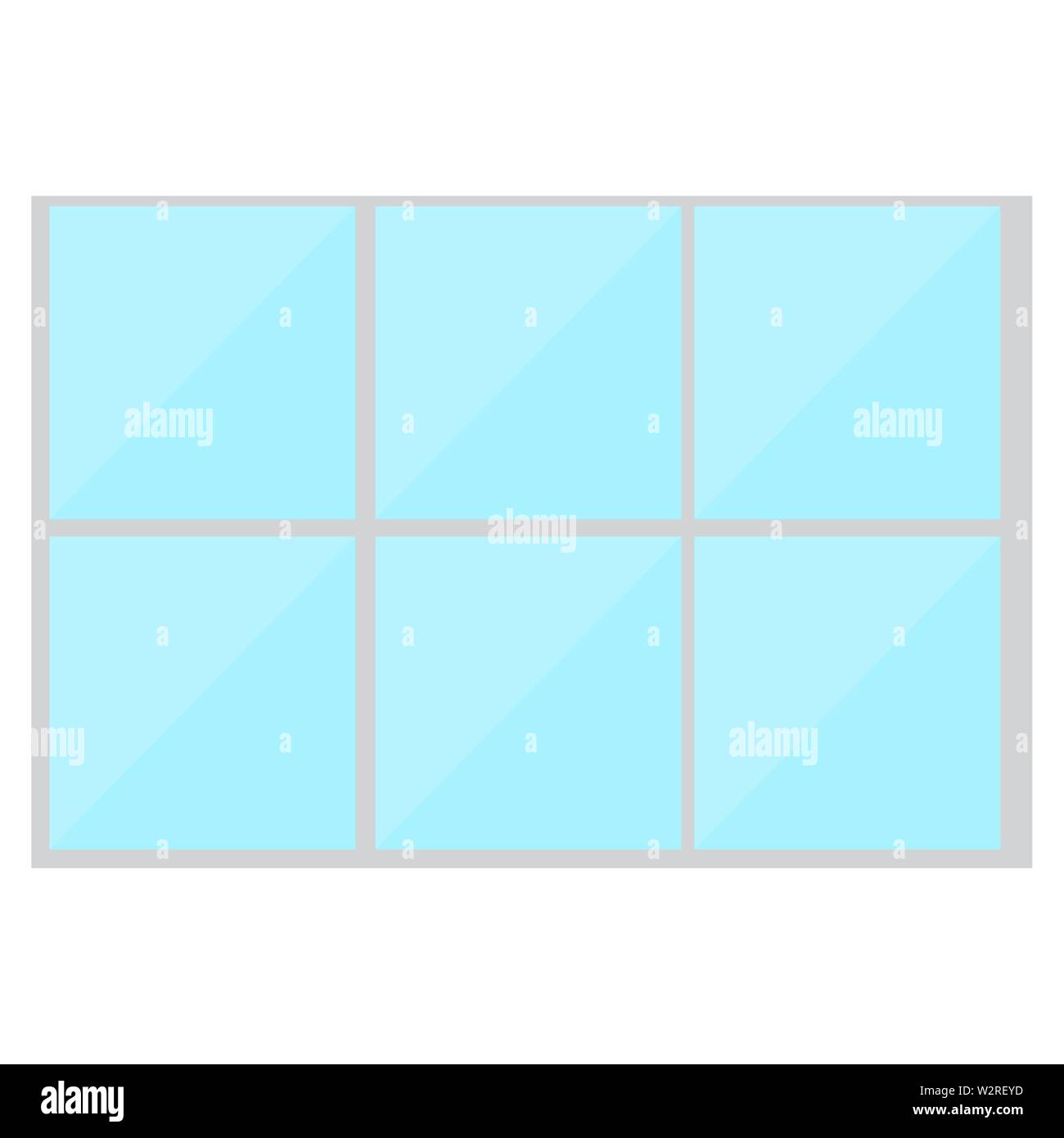 Isolated window image on a white background - Vector Stock Vector Image ...