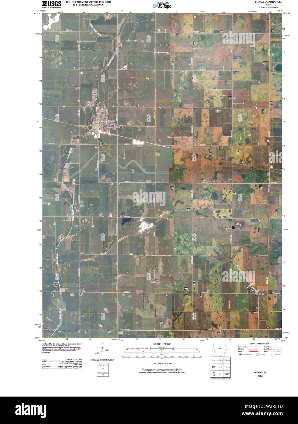 Fonda iowa map hires stock photography and images Alamy
