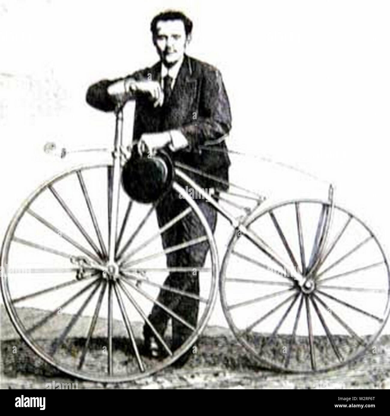 C1868 Ernest Michaux and Michaudine velocipede invented in 1861 Stock Photo Alamy