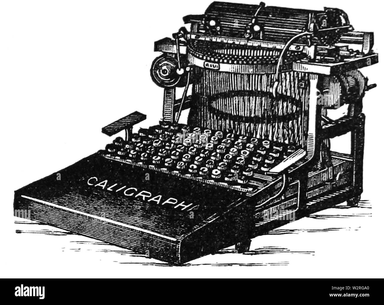 Caligraph Typewriter 1890 Stock Photo - Alamy