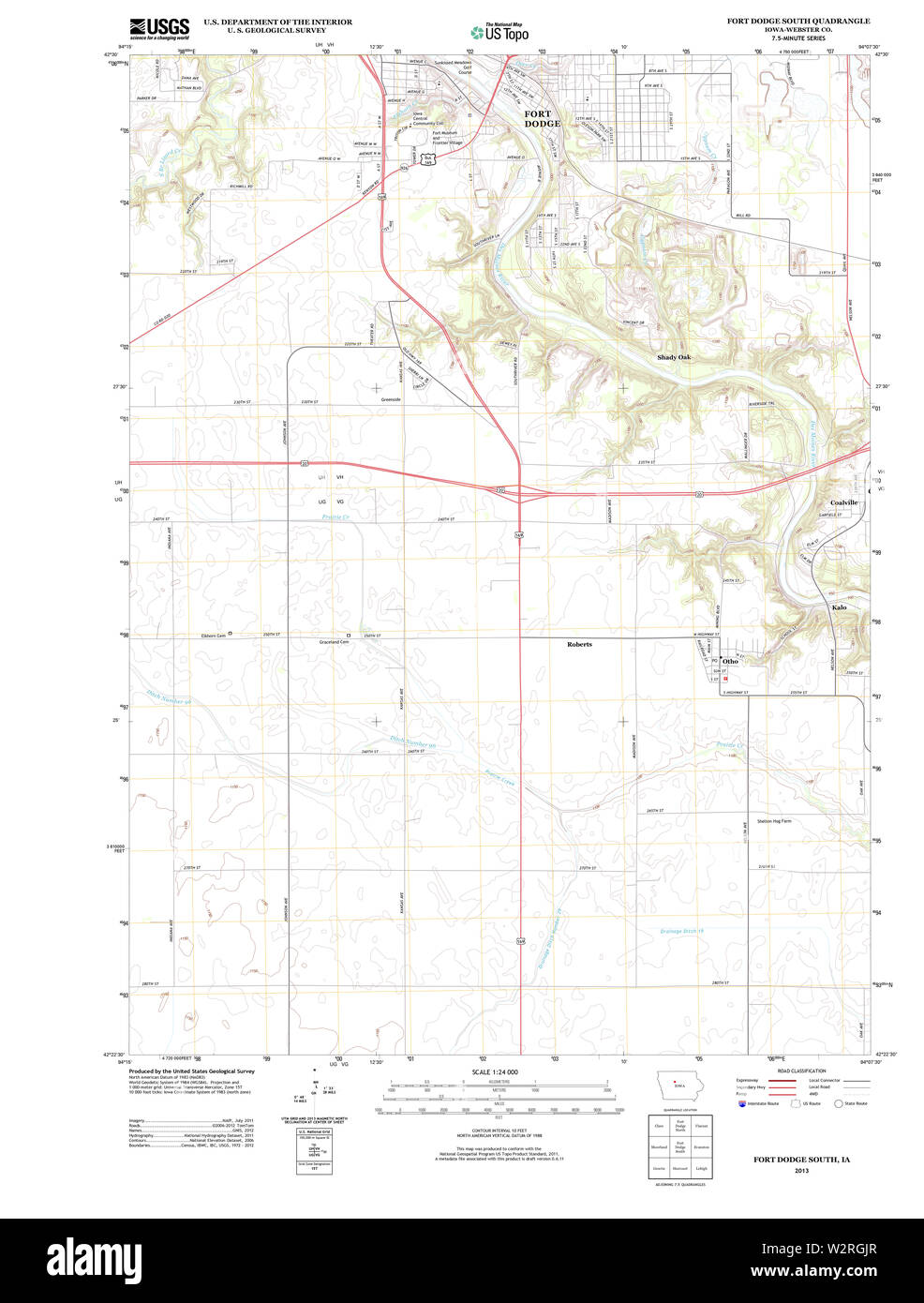 Fort dodge iowa map Cut Out Stock Images & Pictures Alamy