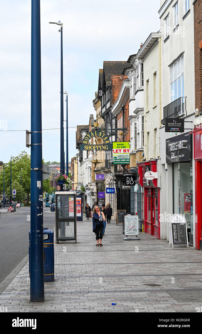 Maidstone Kent UK The High Street Stock Photo Alamy