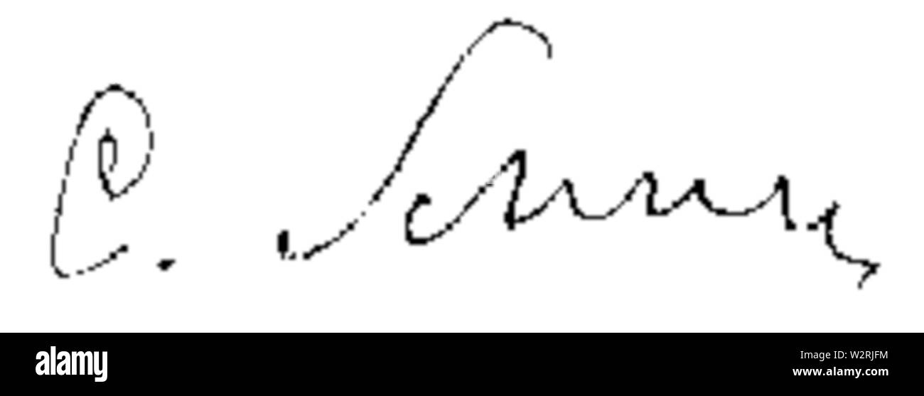 Carl Schurz signature Stock Photo Alamy