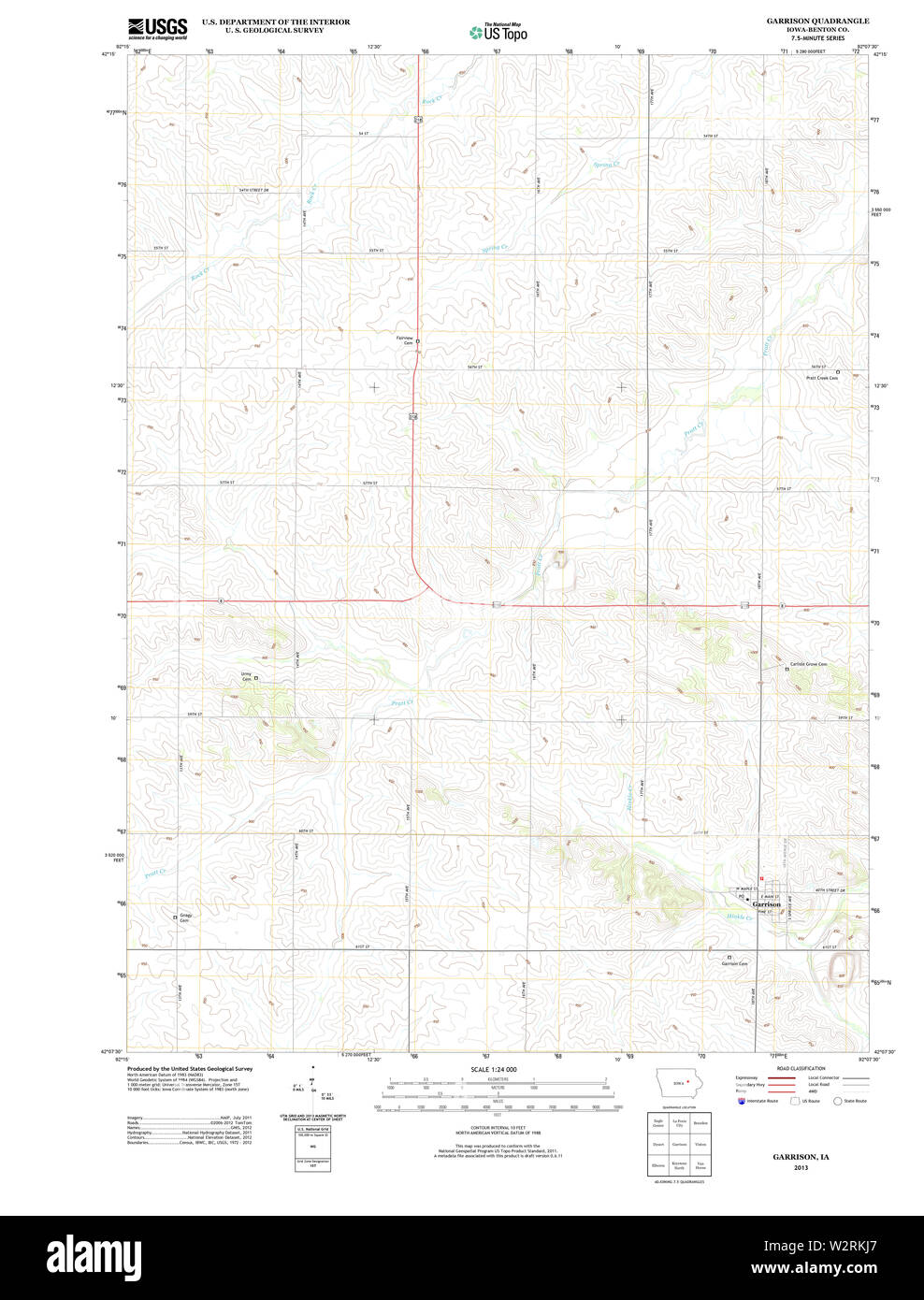 Map of garrison Cut Out Stock Images & Pictures Alamy