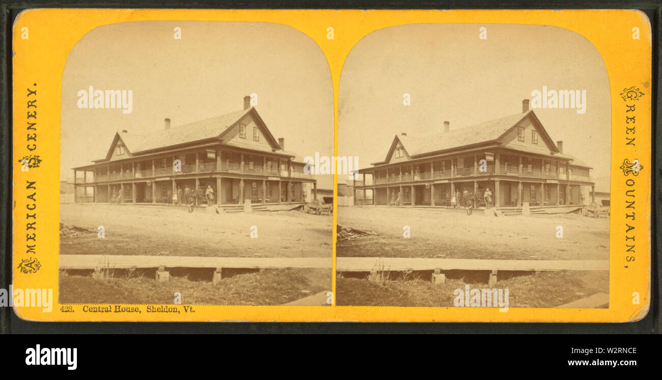 Sheldon Vt Central House, Sheldon, Vt, from Robert N Dennis collection of ...