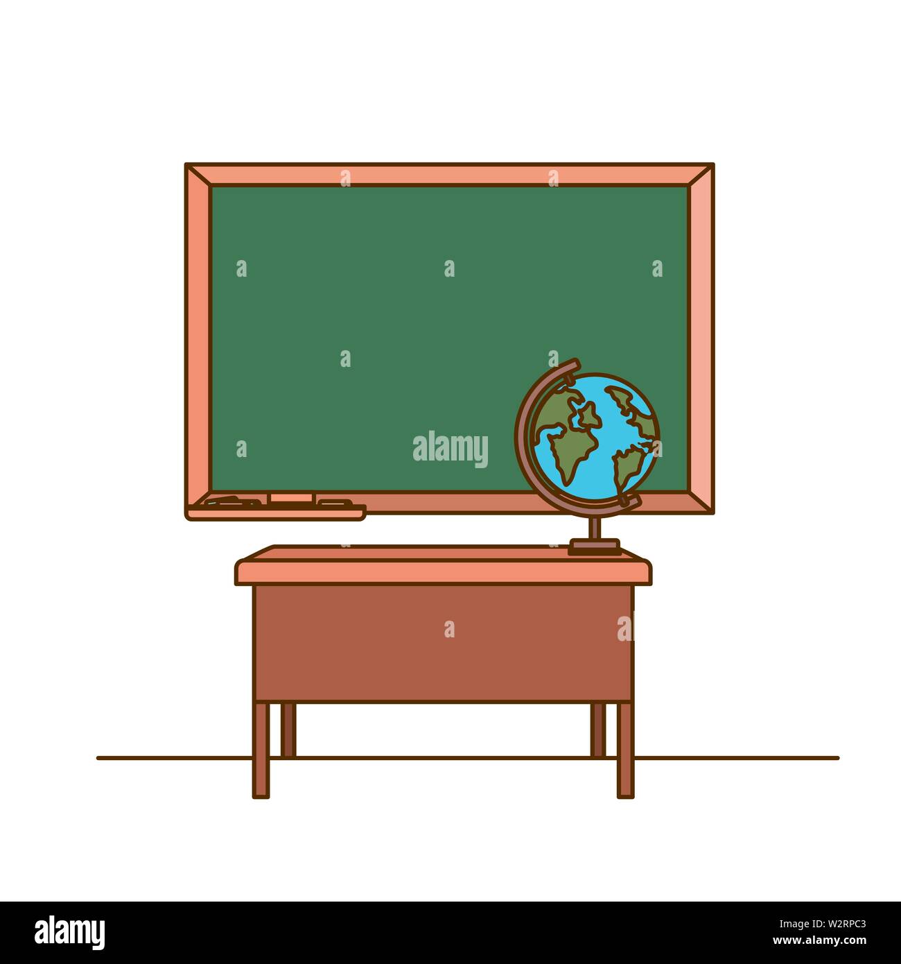 chalkboard of school in classroom Stock Vector Image & Art - Alamy
