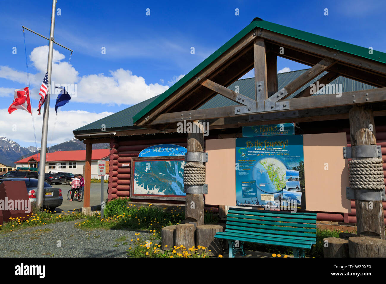 Visitor Center, Haines, Lynn Canal, Alaska, USA Stock Photo Alamy