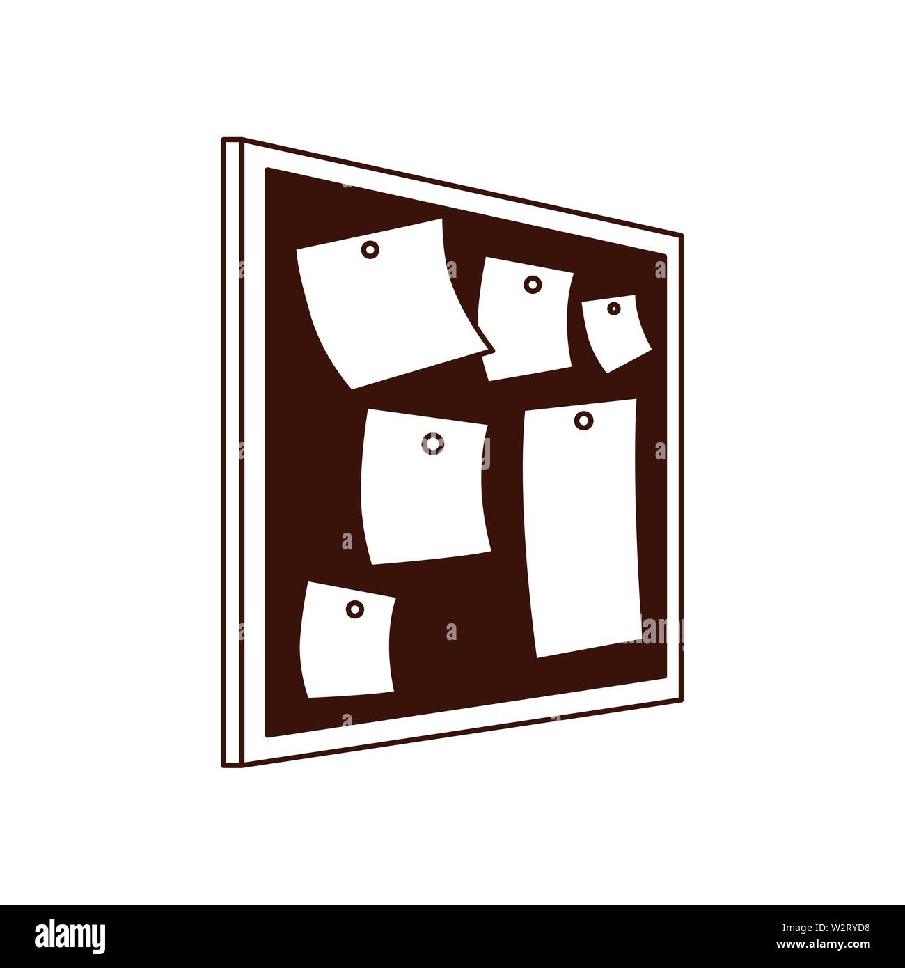 Cork board blank notes Stock Vector Images - Alamy