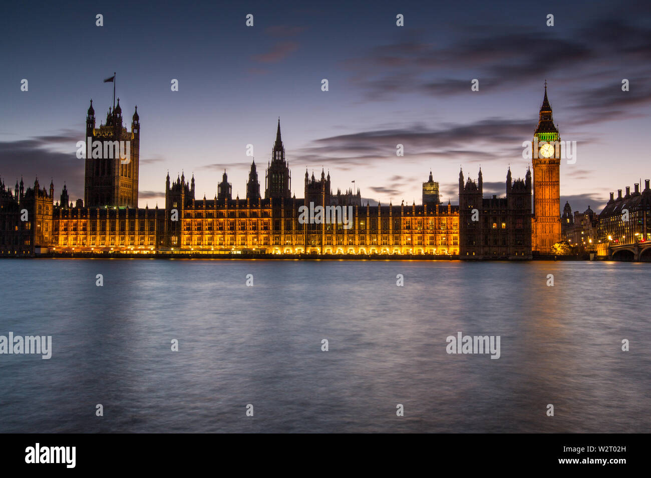 Houses of Parliament, London, evening Stock Photo