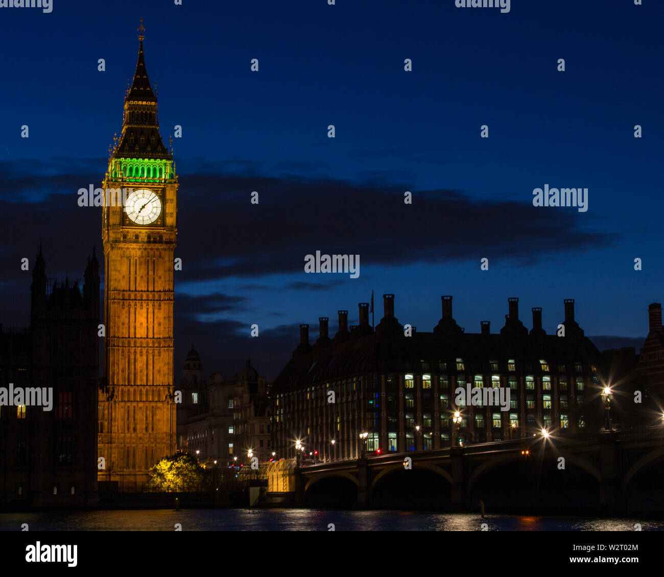 Big Ben, London, by night Stock Photo
