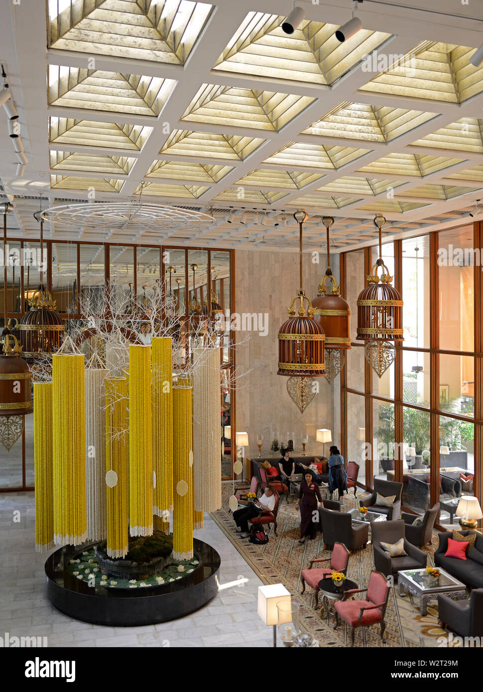 bangkok, thailand - february 02, 2019:   lobby of the mandarin oriental hotel Stock Photo