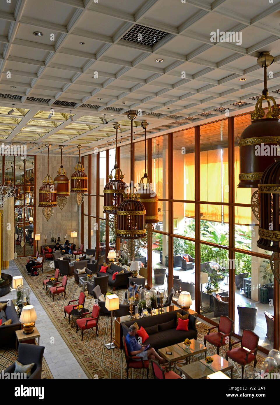 bangkok, thailand - february 02, 2019:   lobby of the mandarin oriental hotel Stock Photo