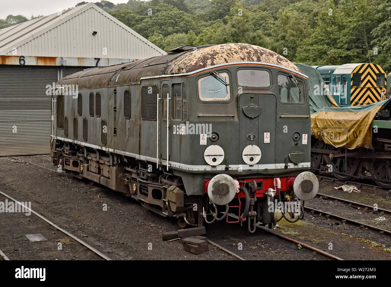 BR Class 24 D5061 Railway Diesal Engine Stock Photo