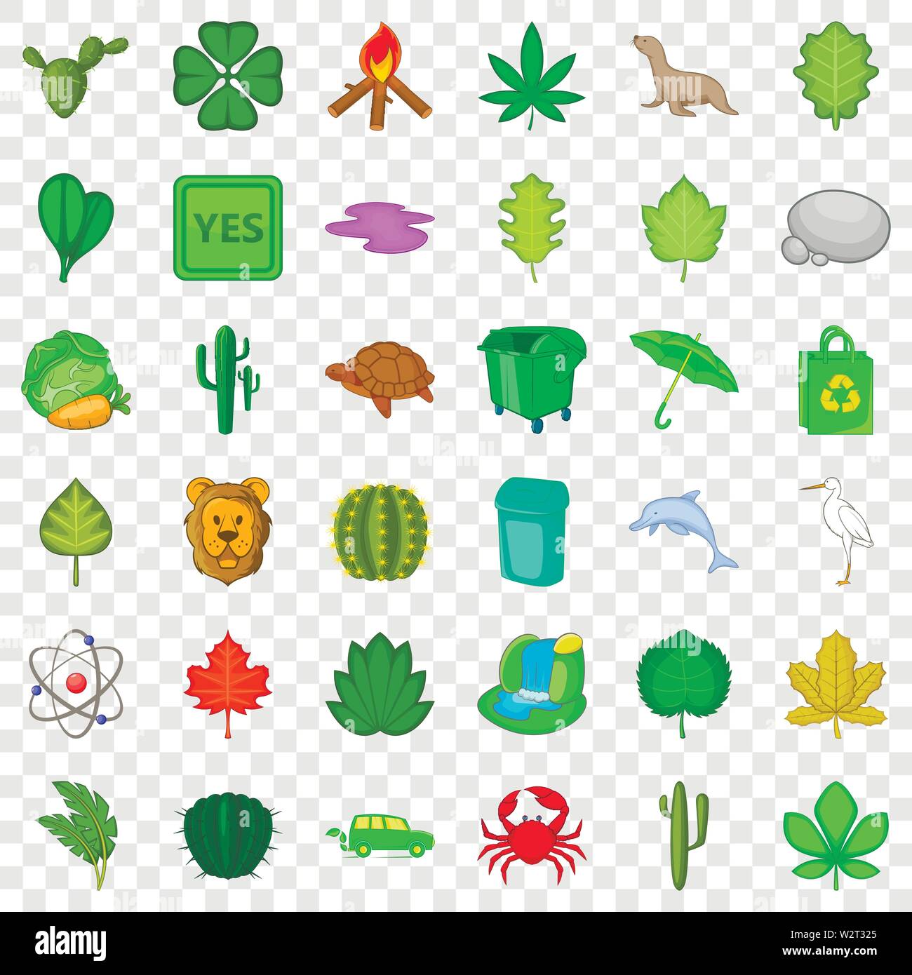 Heart icons set, cartoon style Stock Vector Image & Art - Alamy