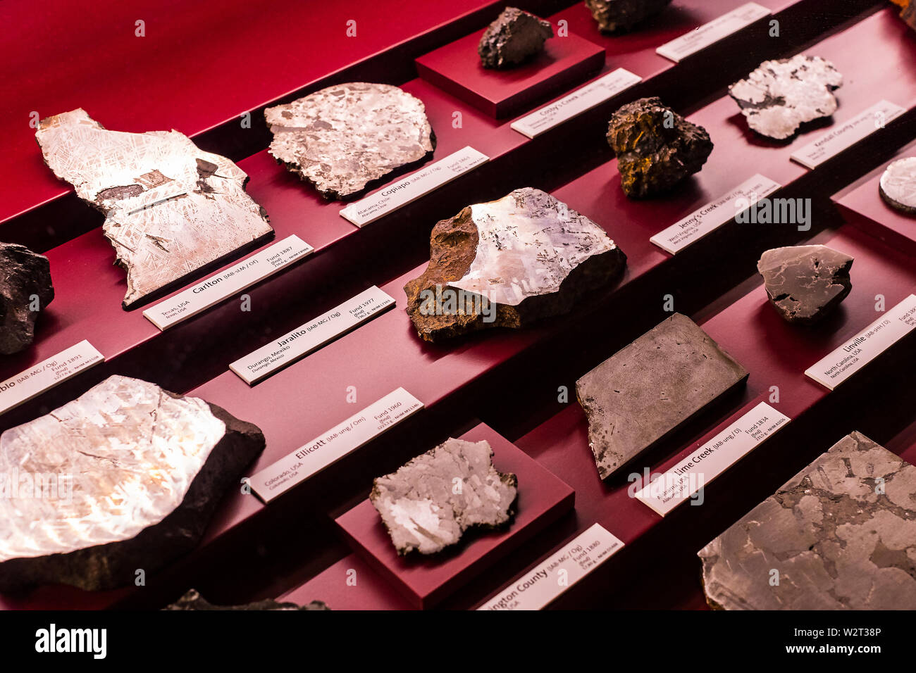 3 SEPTEMBER 2018, VIENNA, AUSTRIA: Collection of meteorites is ...