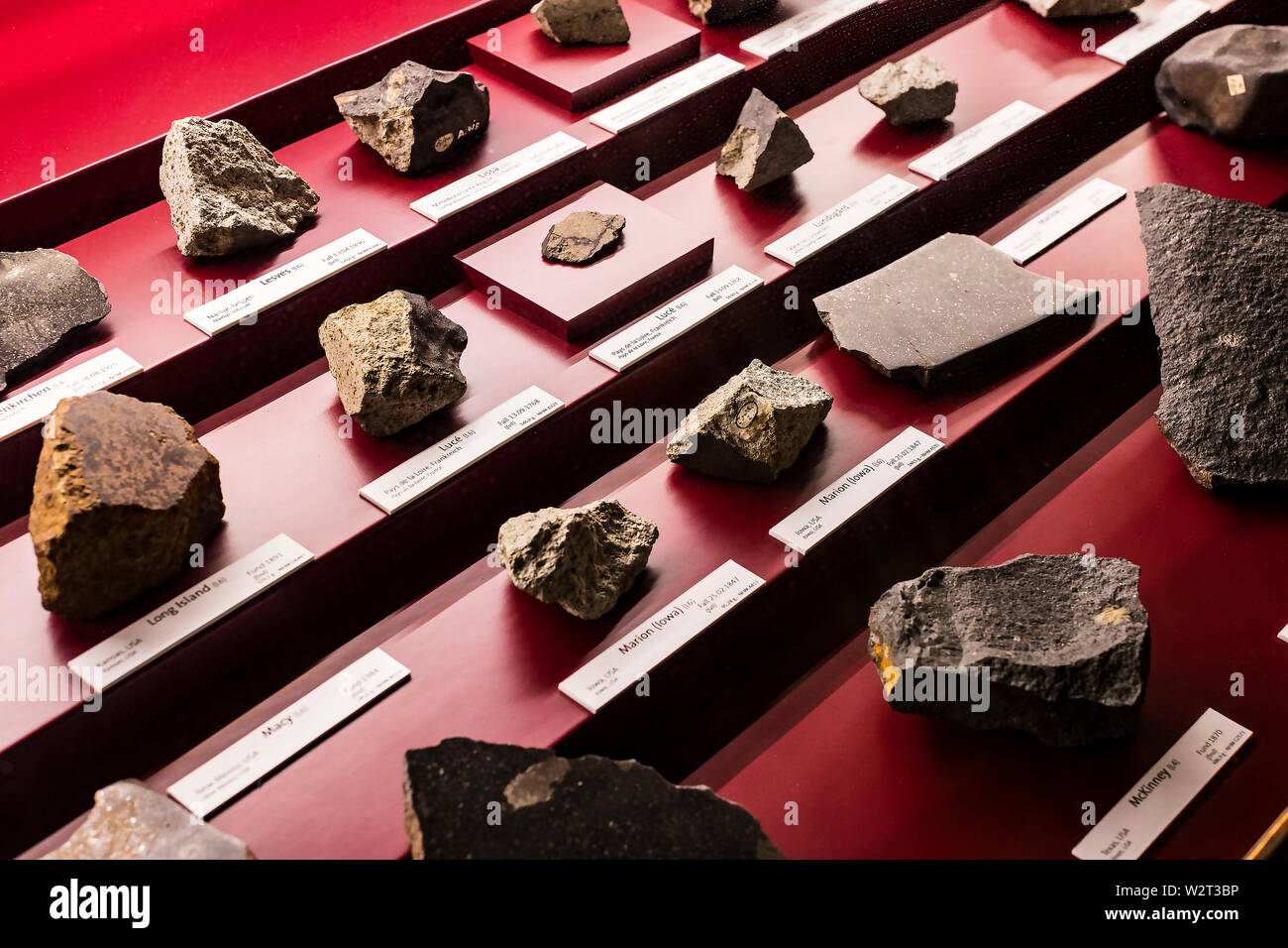 3 SEPTEMBER 2018, VIENNA, AUSTRIA: Collection of meteorites is ...