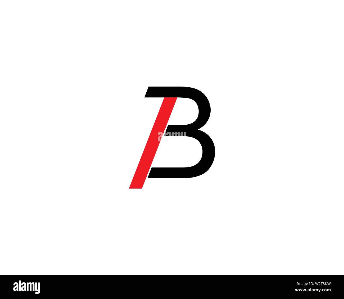 B Letter logo template vector illustration Stock Photo Alamy