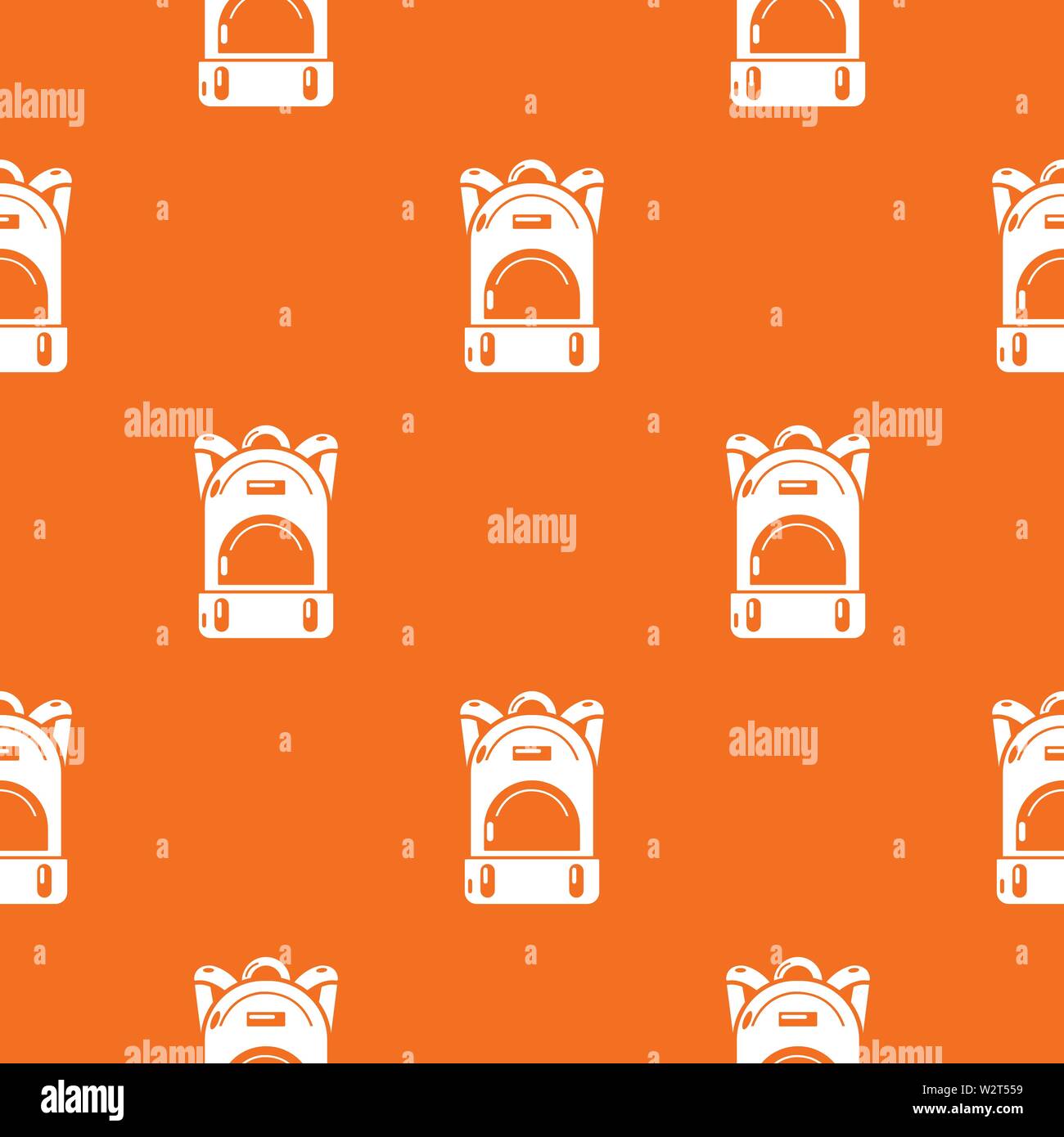 Haversack pattern vector orange Stock Vector