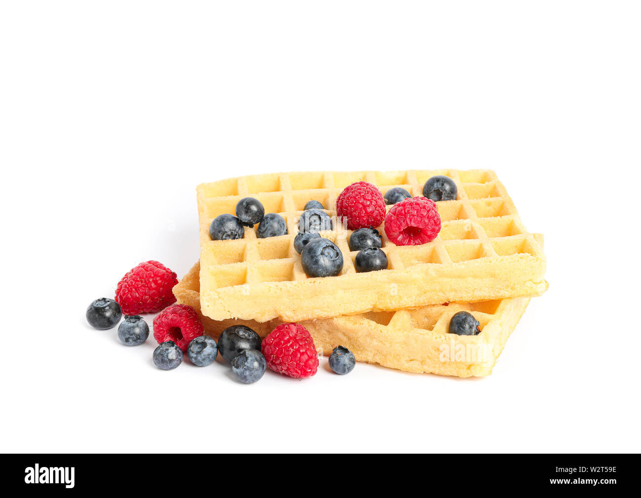 Homemade belgian waffles Cut Out Stock Images & Pictures - Alamy
