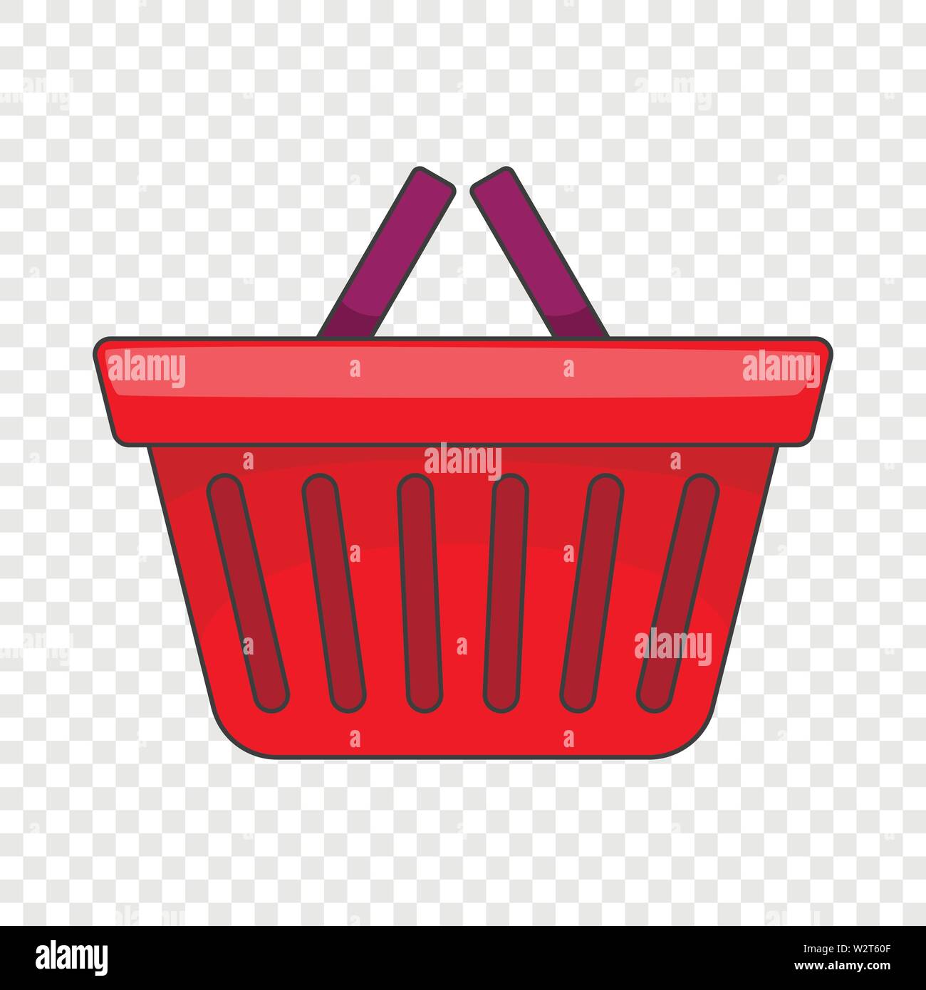 Shopping basket icon, cartoon style Stock Vector Image & Art - Alamy