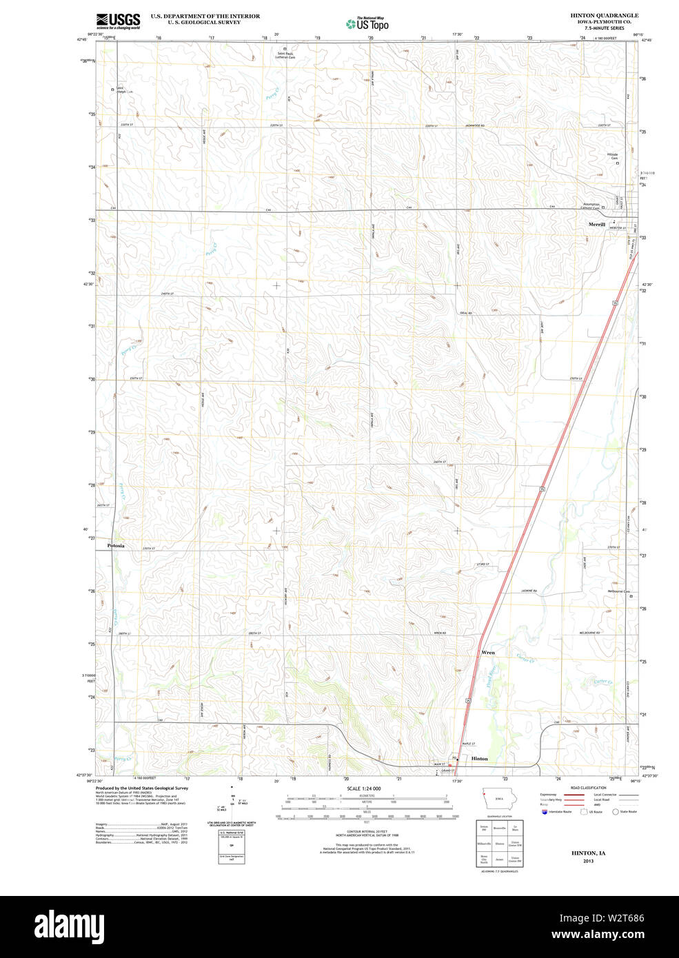 Map of hinton Cut Out Stock Images & Pictures Alamy