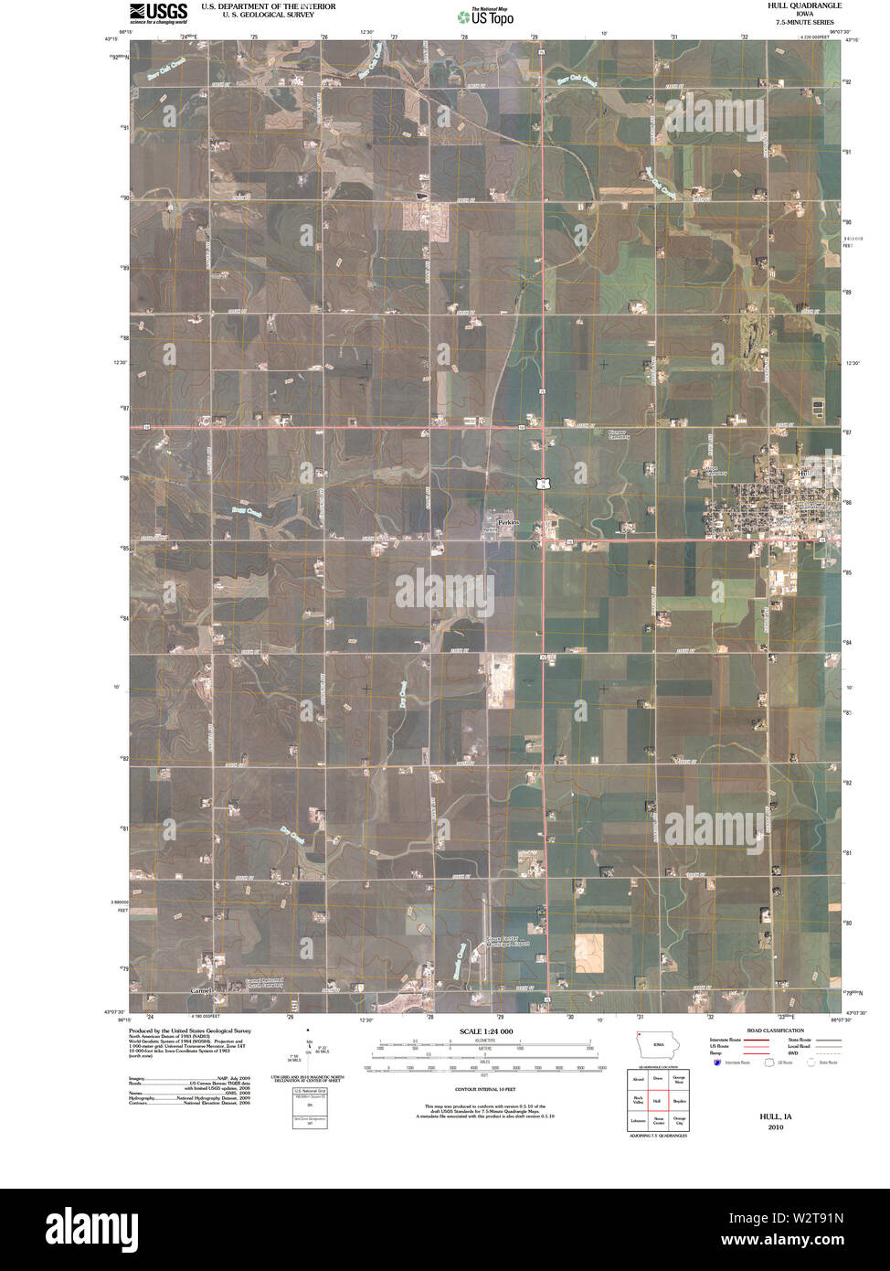 Hull iowa map hires stock photography and images Alamy