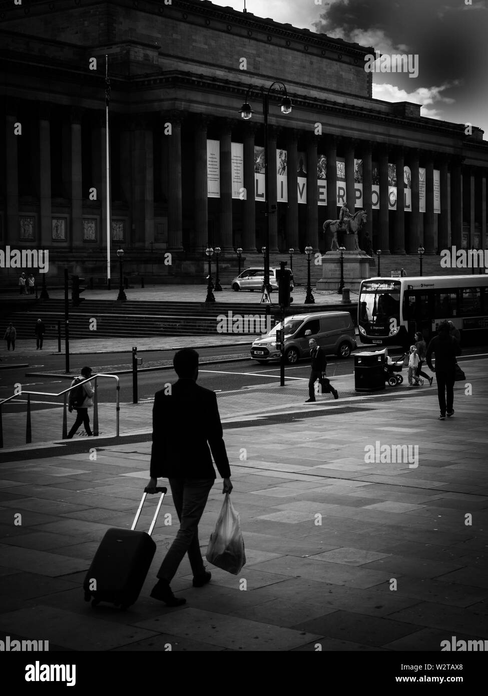 visiting Liverpool Stock Photo