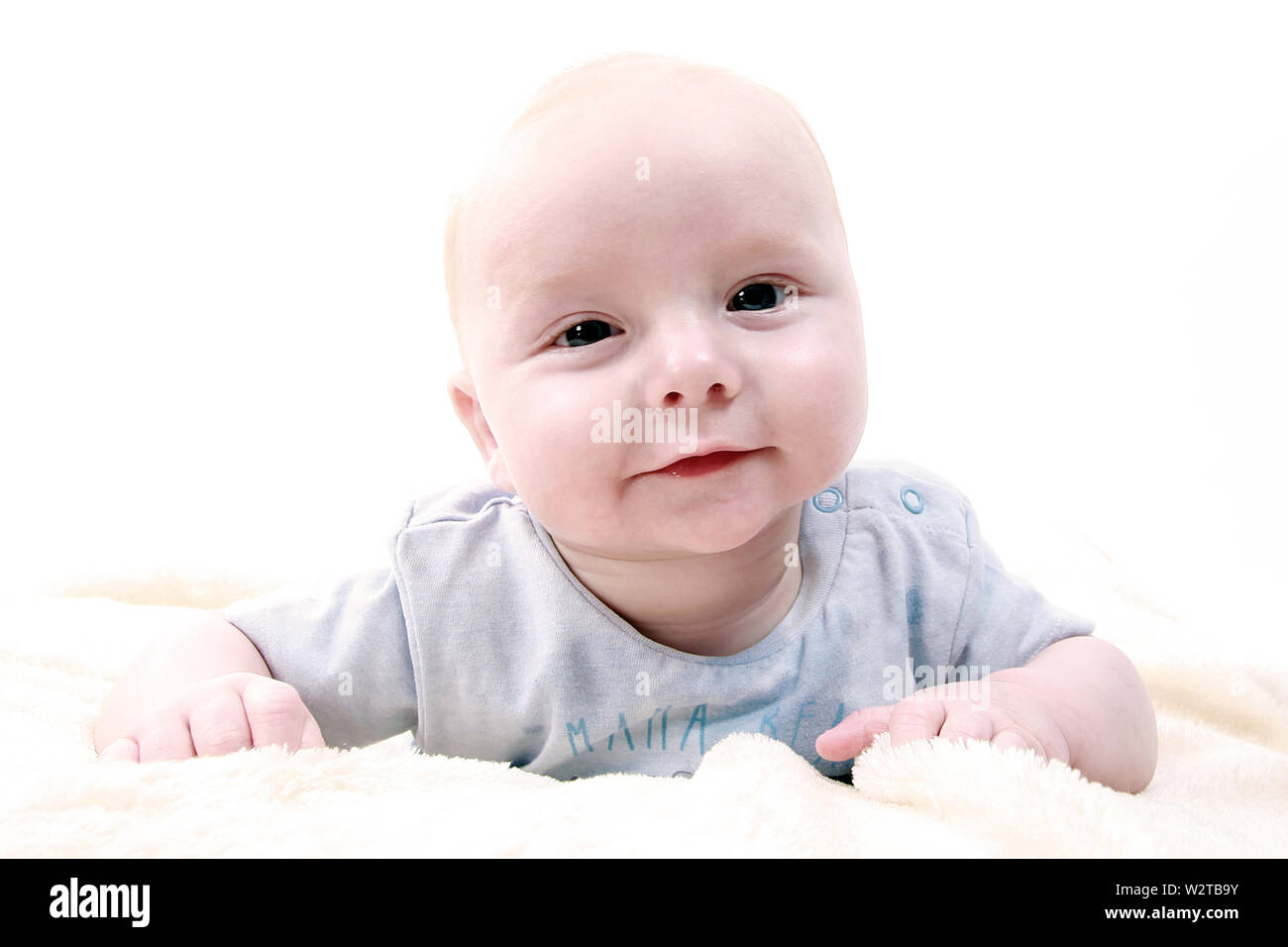 happy 5 month old baby