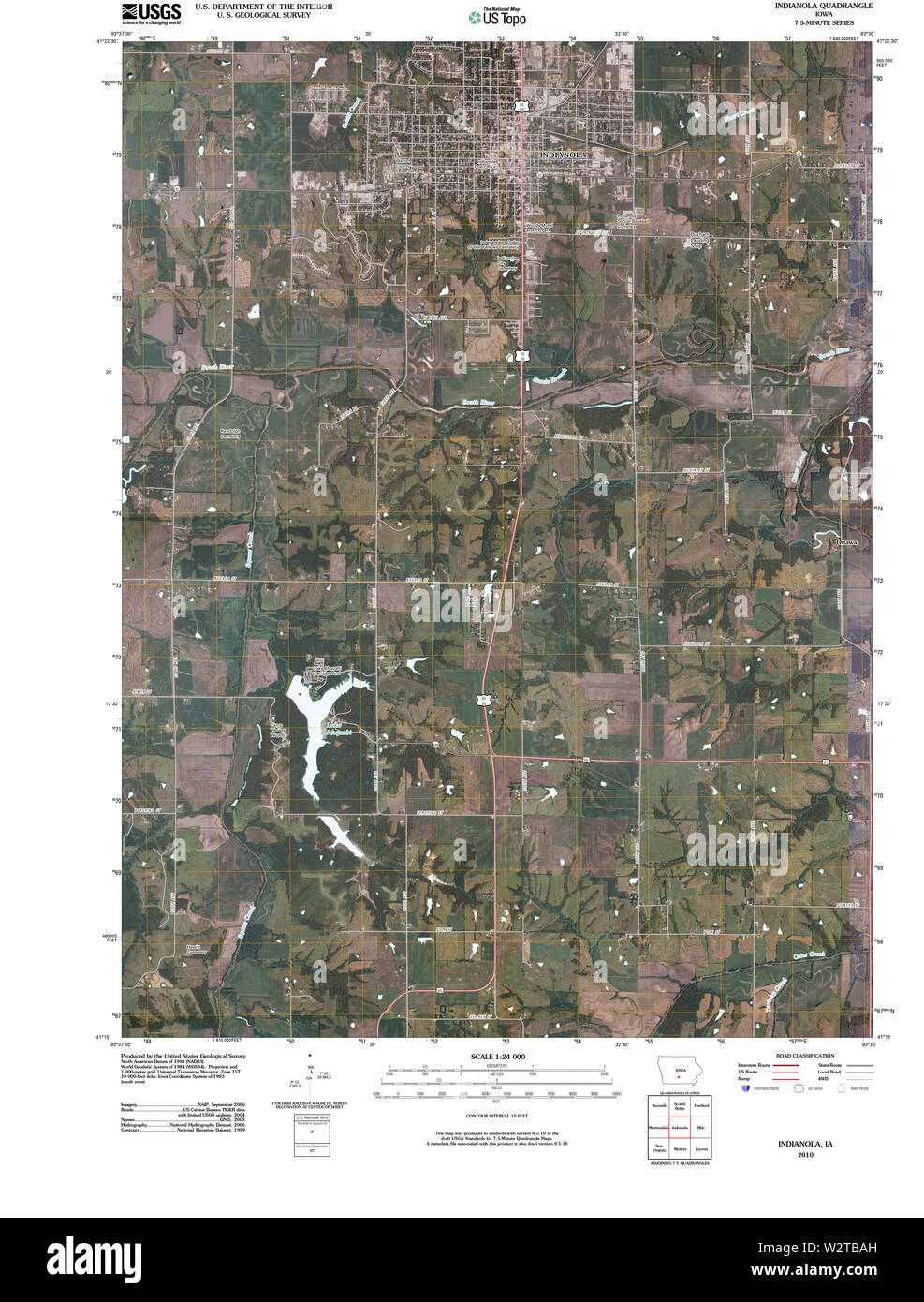 Map of indianola Cut Out Stock Images & Pictures Alamy