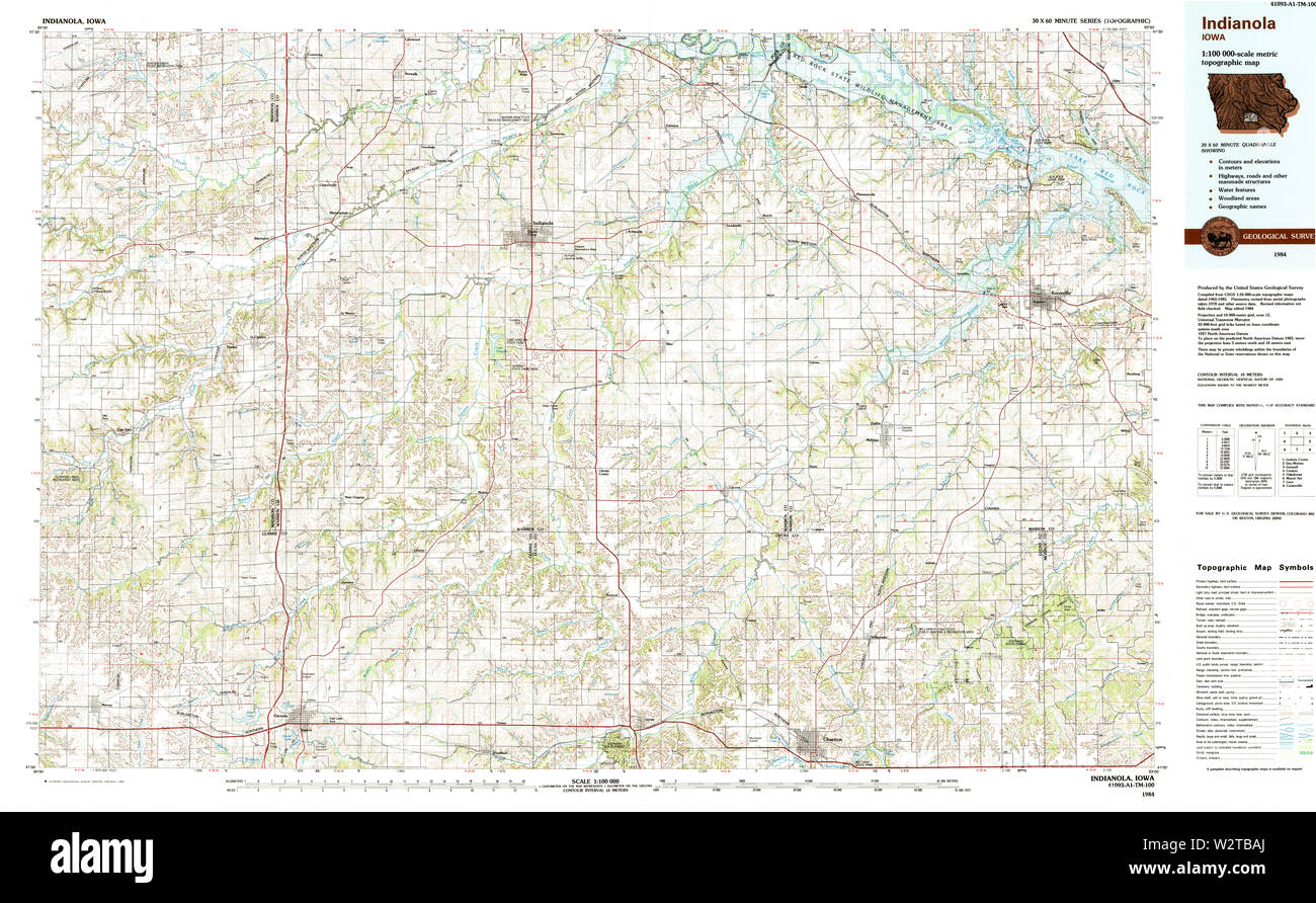 Map of indianola hires stock photography and images Alamy