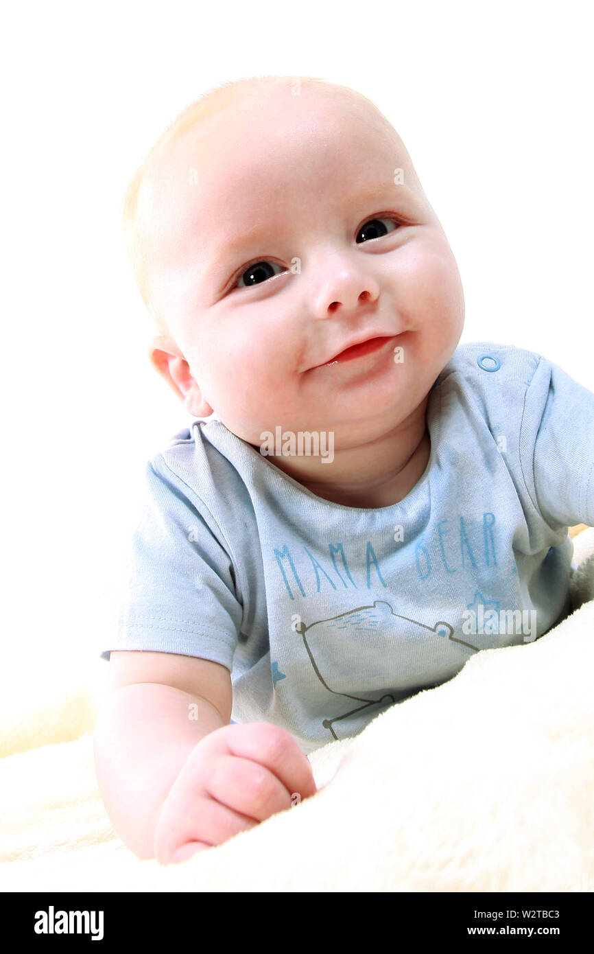 happy 5 month old baby