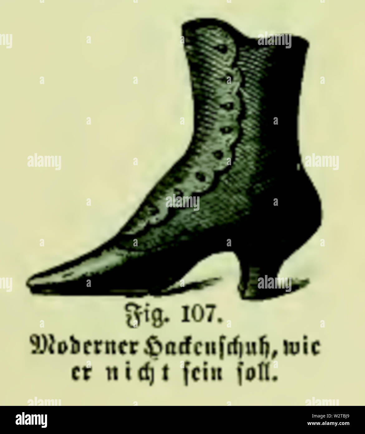 Die Frau als Hausärztin (1911) 107 Moderner Hackenschuh Stock Photo