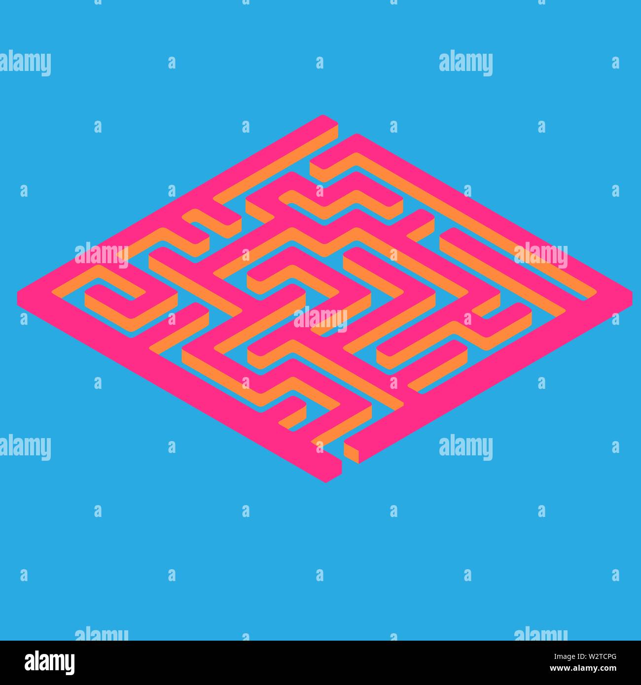 Vector labyrinth. Maze game illustration Stock Vector Image & Art - Alamy