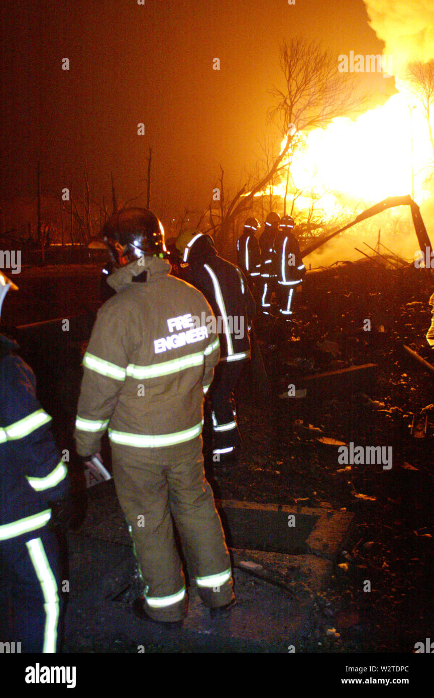Buncefield fuel depot fire Stock Photo Alamy