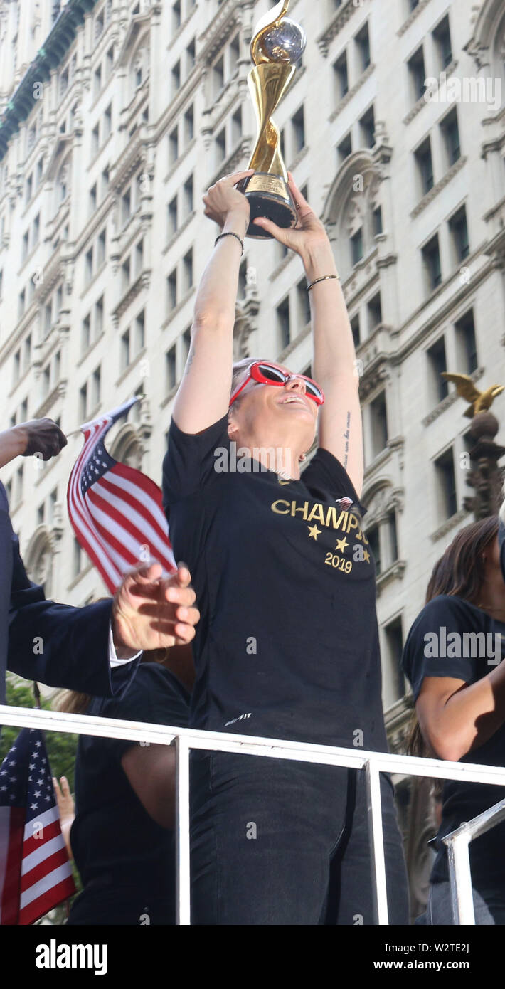 New York City, New York, USA. 10th July, 2019. MEGAN RAPINOE, member of