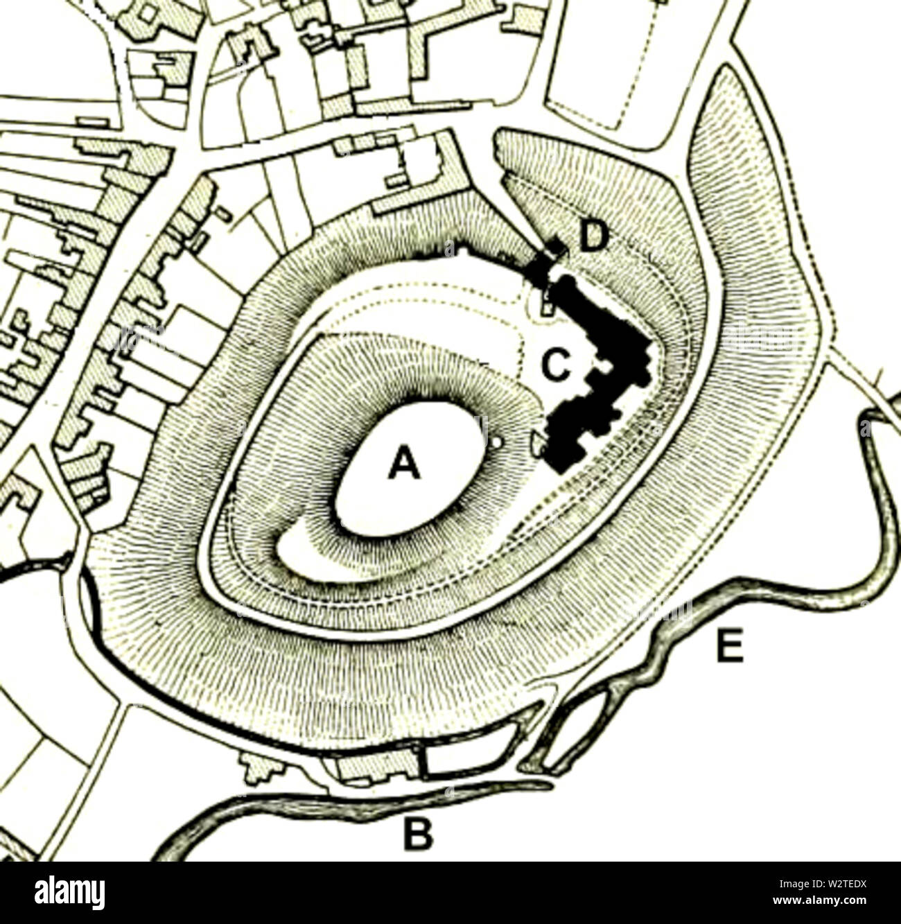 Map of dunster hires stock photography and images Alamy