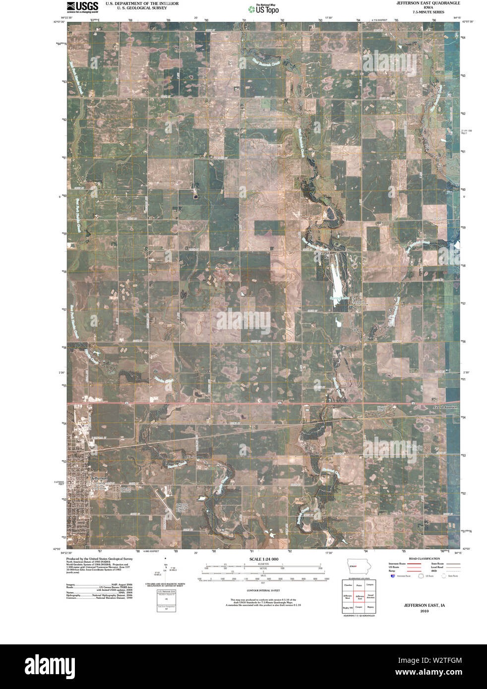 Jefferson iowa map Cut Out Stock Images & Pictures Alamy