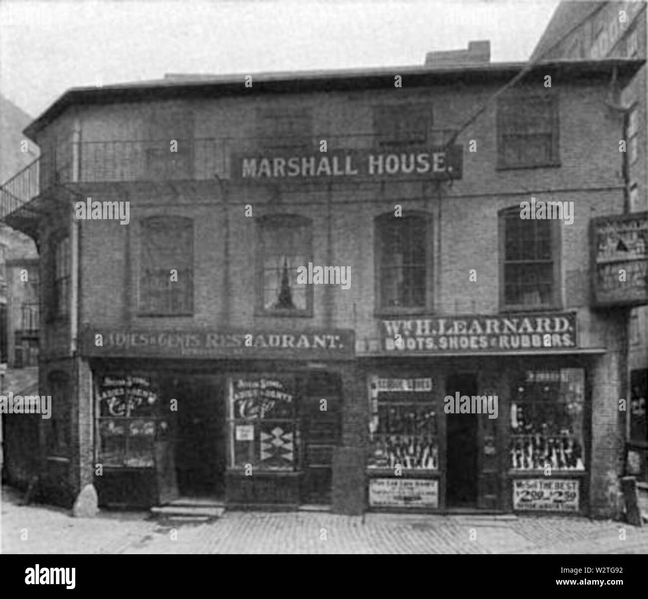 EbenezerHancock house MarshallSt Boston Stock Photo Alamy