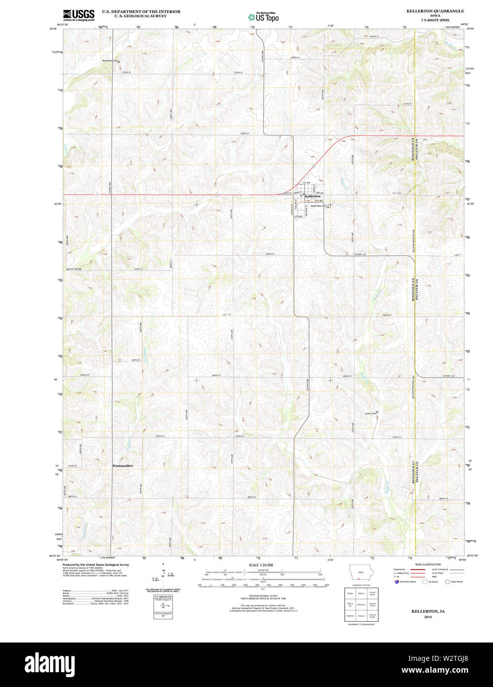 Kellerton iowa map Cut Out Stock Images & Pictures Alamy
