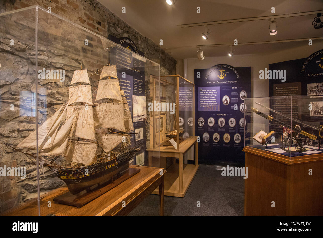 Naval War College Museum, Newport, Rhode Island, USA Stock Photo - Alamy