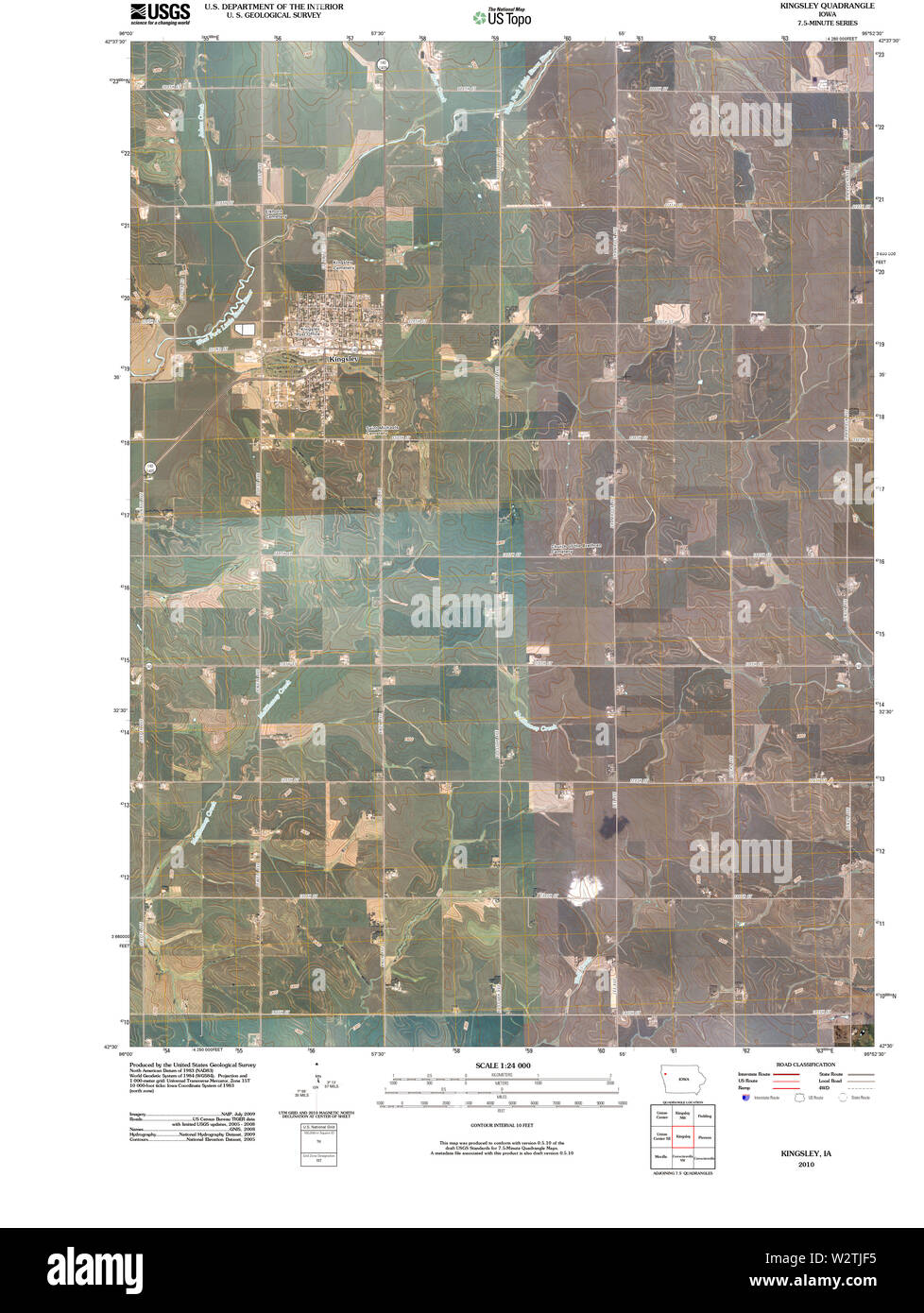 Kingsley iowa map Cut Out Stock Images & Pictures Alamy