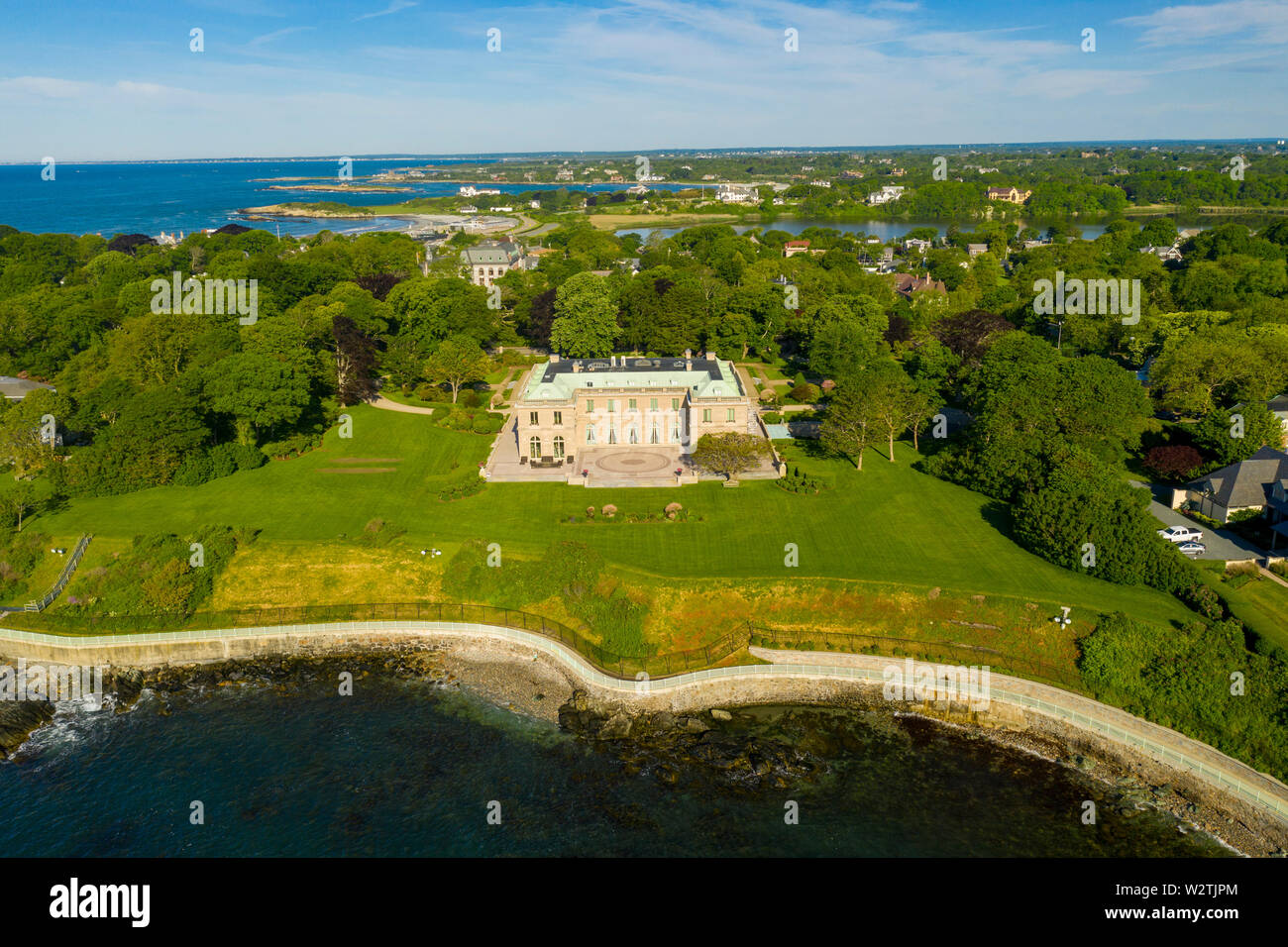 Cliff Walk, Mansions, Newport, Rhode Island, USA Stock Photo - Alamy