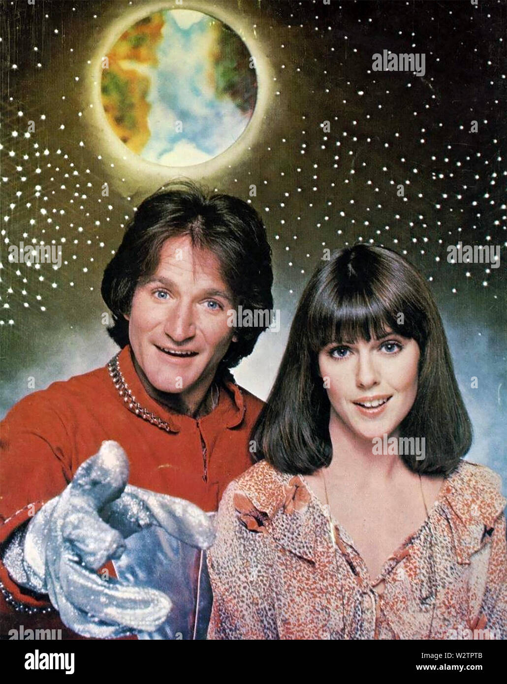 MORK AND MINDY Paramount Television  sitcom 1978-1982 with Pam Dawber and Robin Williams Stock Photo