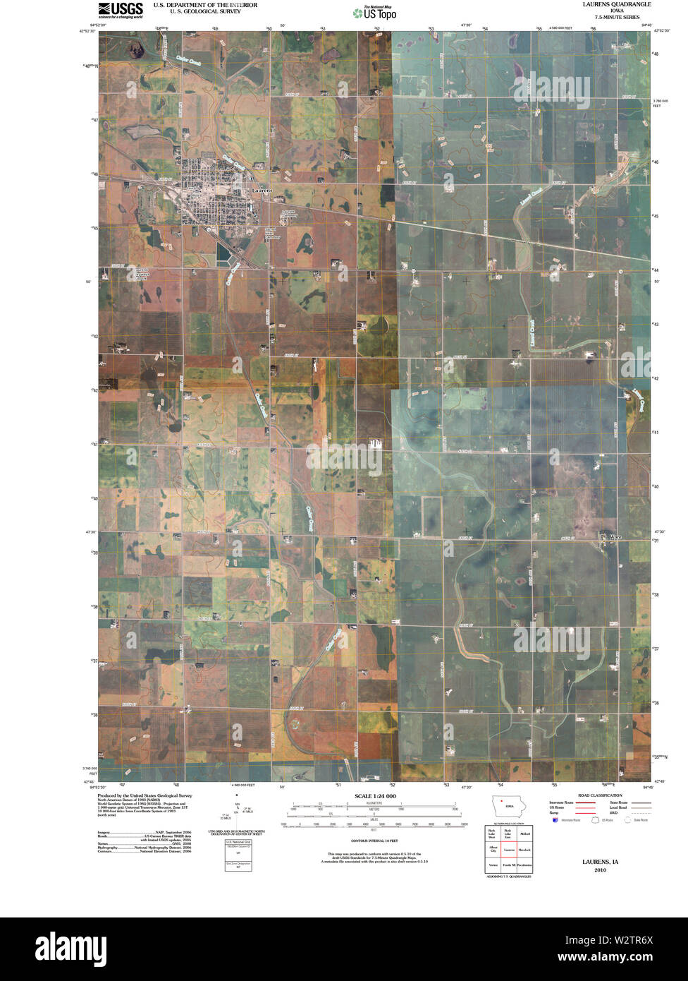 Laurens iowa map hires stock photography and images Alamy