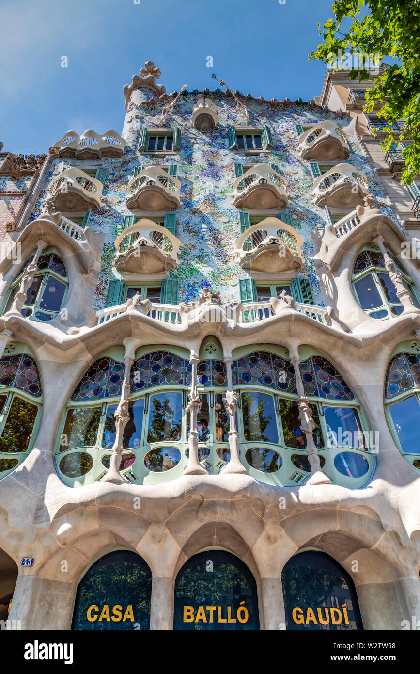 Casa Batllo, Barcelona, Catalonia, Spain Stock Photo