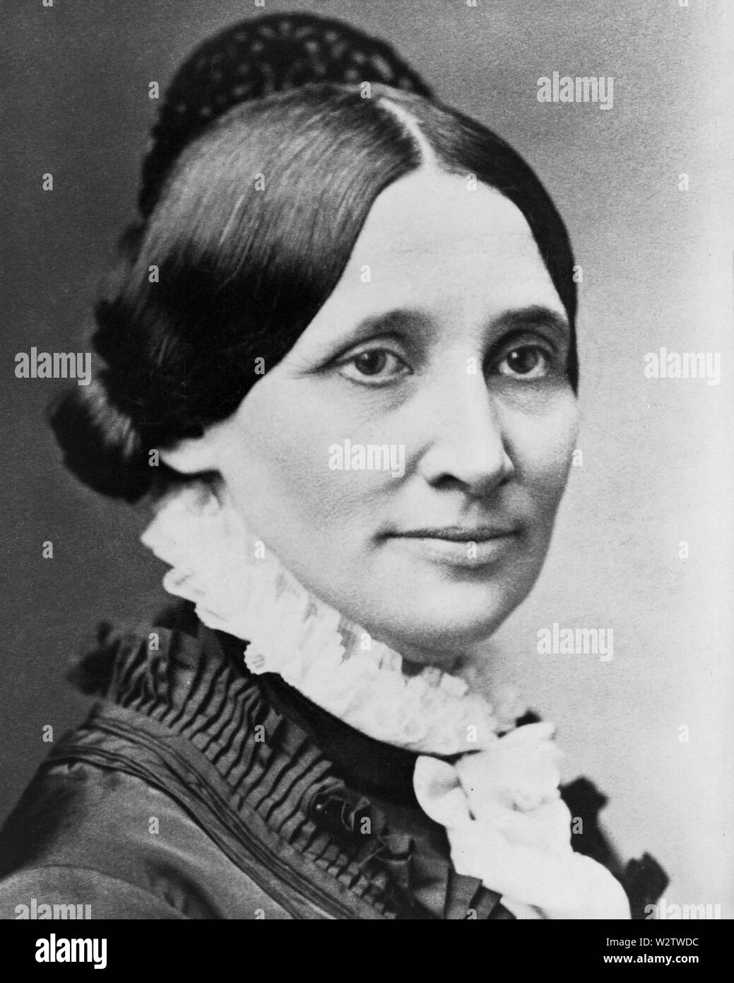 Lucy Webb Hayes, (1831-89), First Lady of the United States 1877-81, Wife of U.S. President Rutherford B. Hayes, Photograph by Charles Milton Bell, 1877 Stock Photo