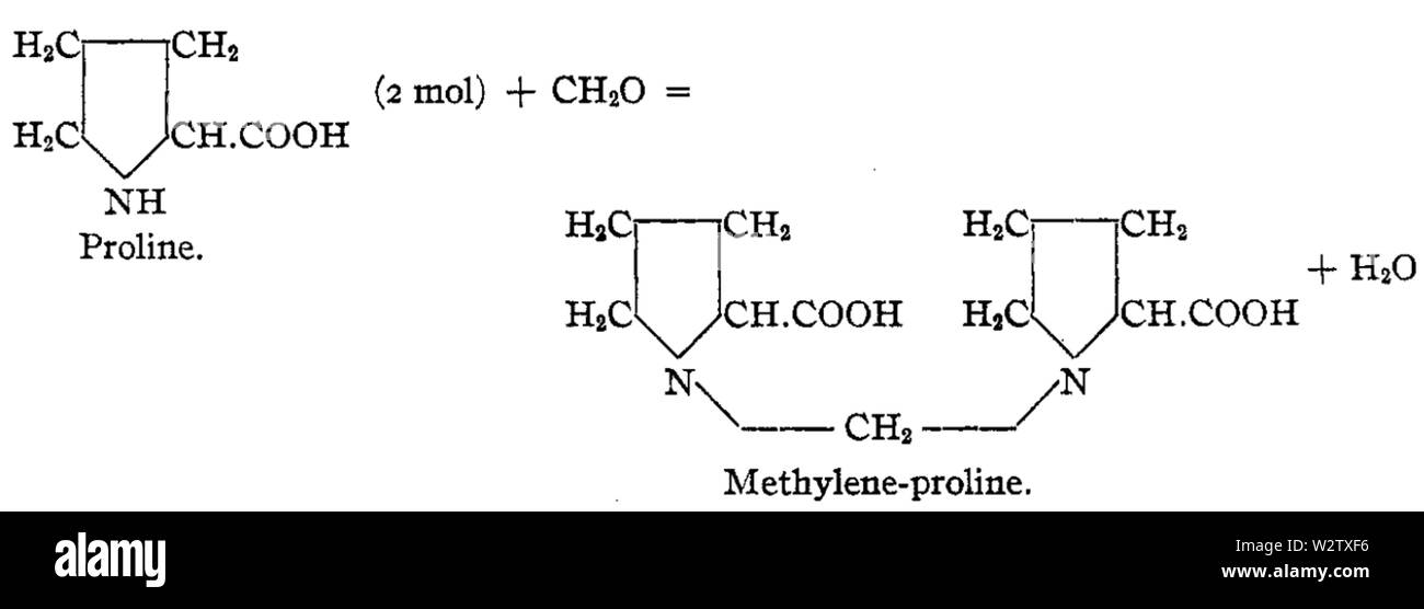 Formol titration-proline Stock Photo