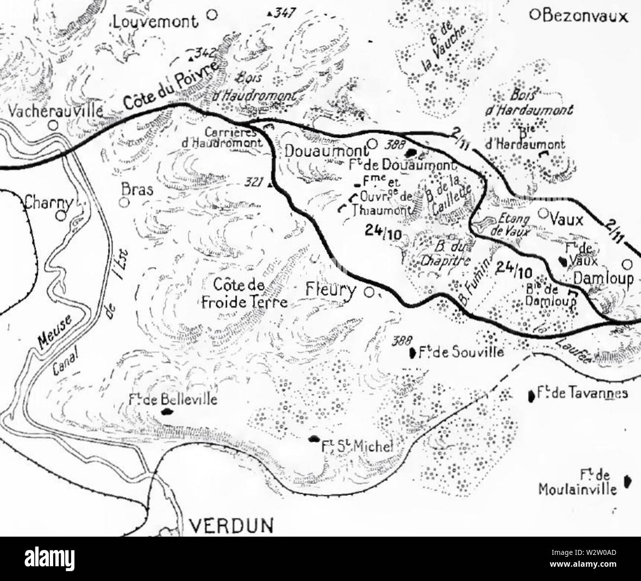 French counteroffensive at Verdun, 24 October 1916 Stock Photo Alamy