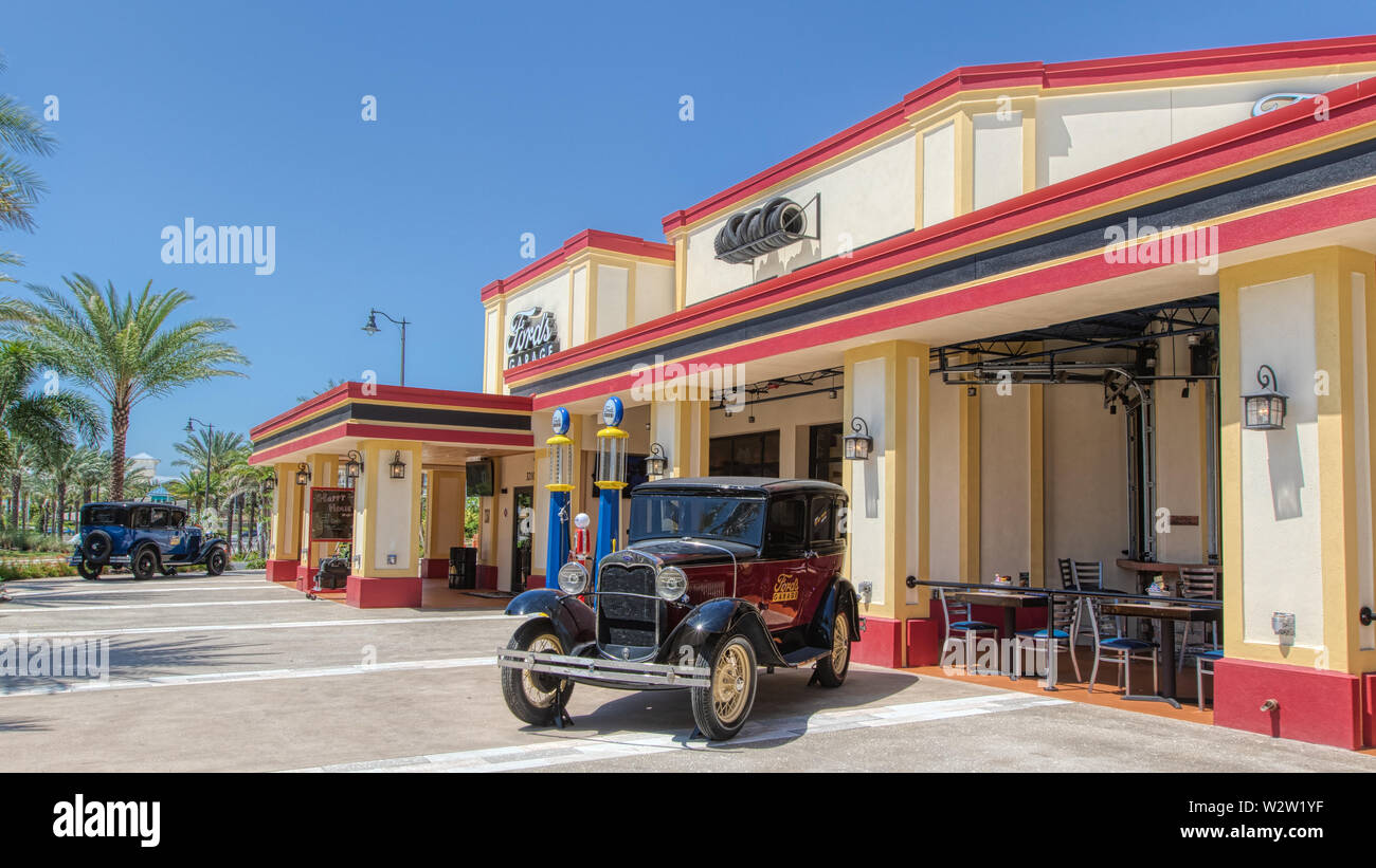 Ford's Garage Kissimmee, FL. Burger and craft beer restaurant located