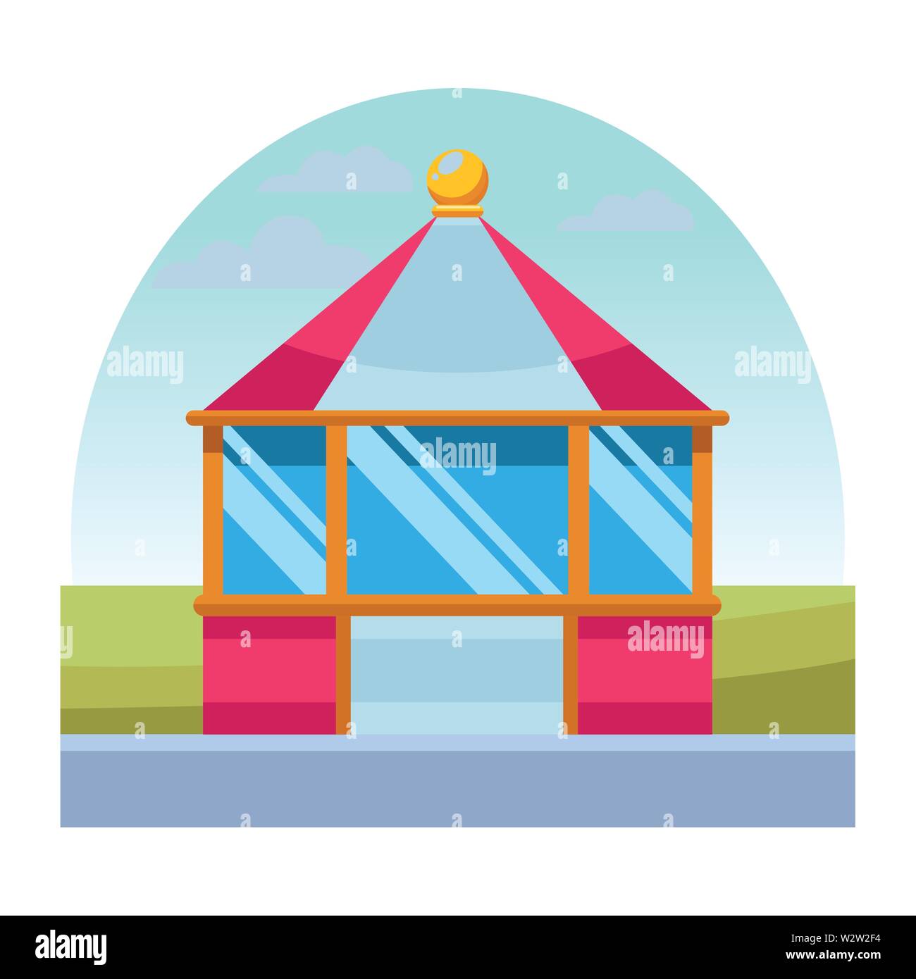 Kids in tent Cut Out Stock Images & Pictures - Alamy